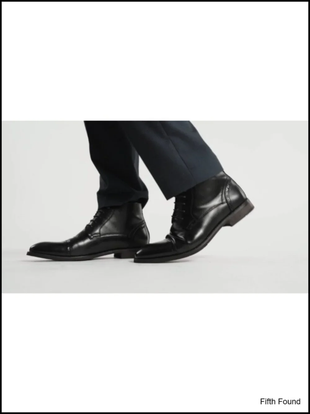 Men's Dress Ankle Boots Cap Toe Oxford Boot Faux Leather Lace-Up